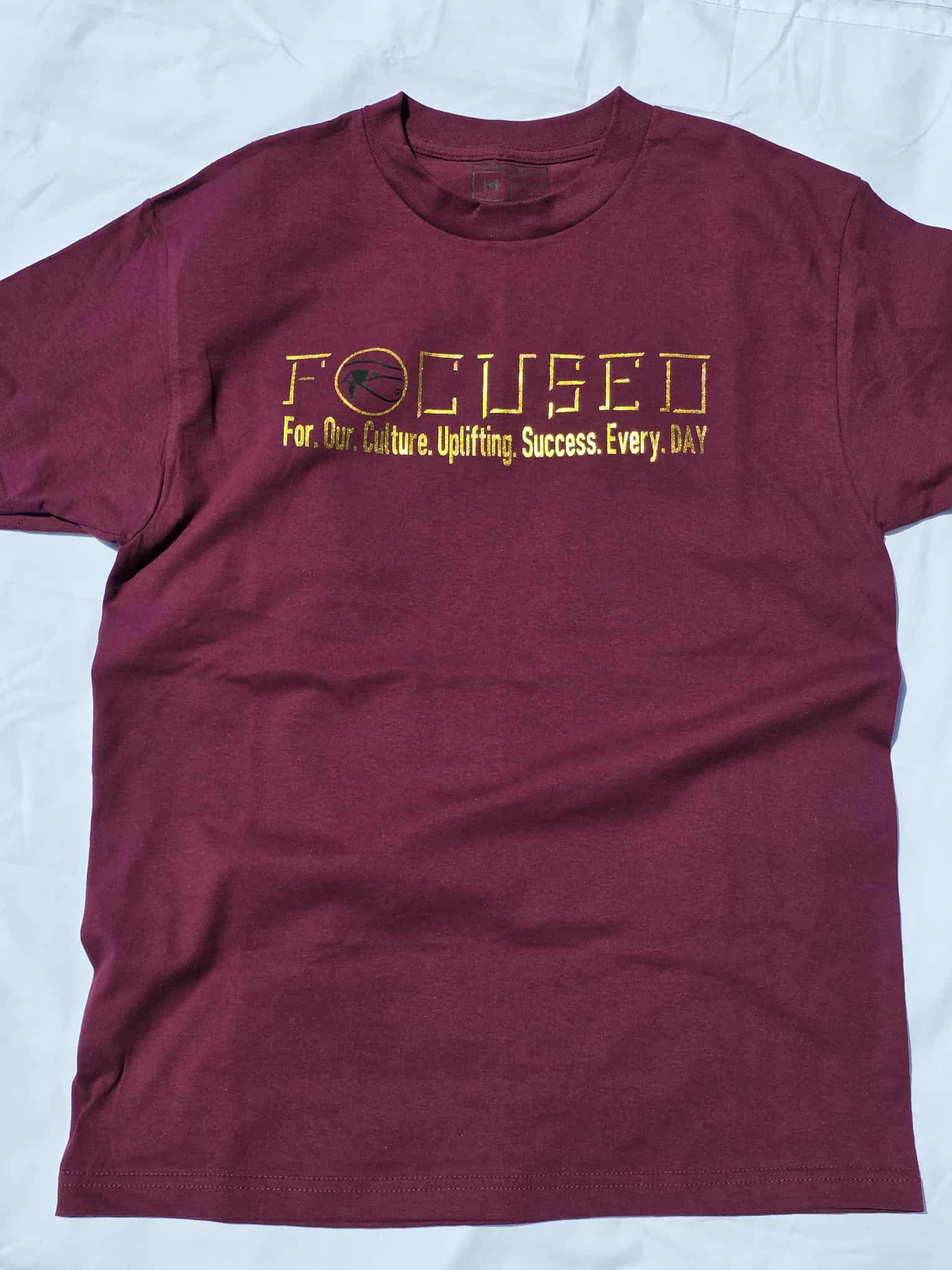Burgandy Focused Tee