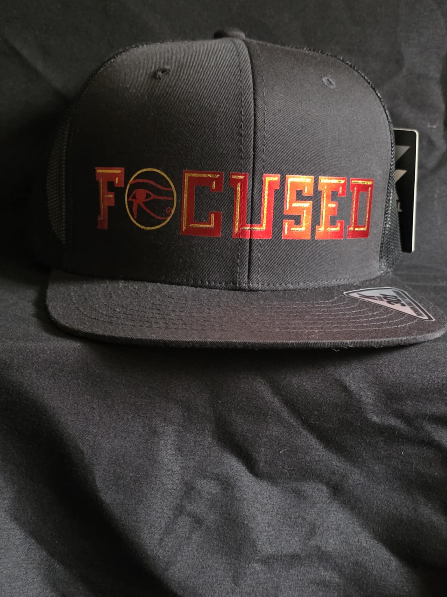 Black Trucker Snapback