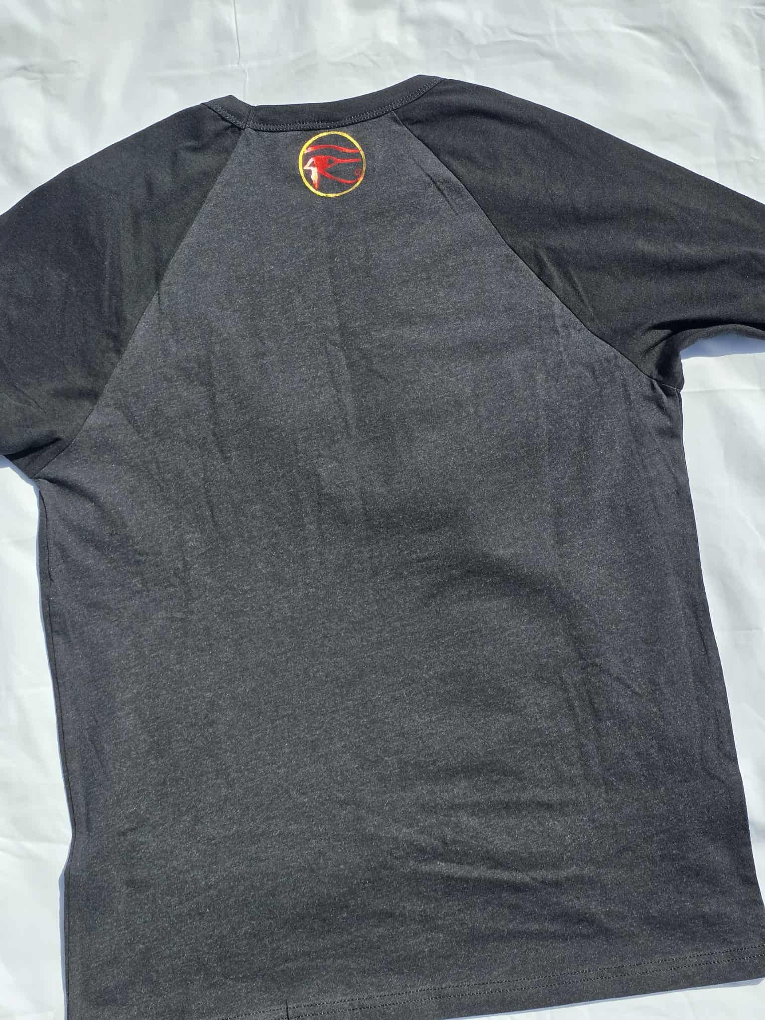 Black/Deep Gray Focused Baseball Tee