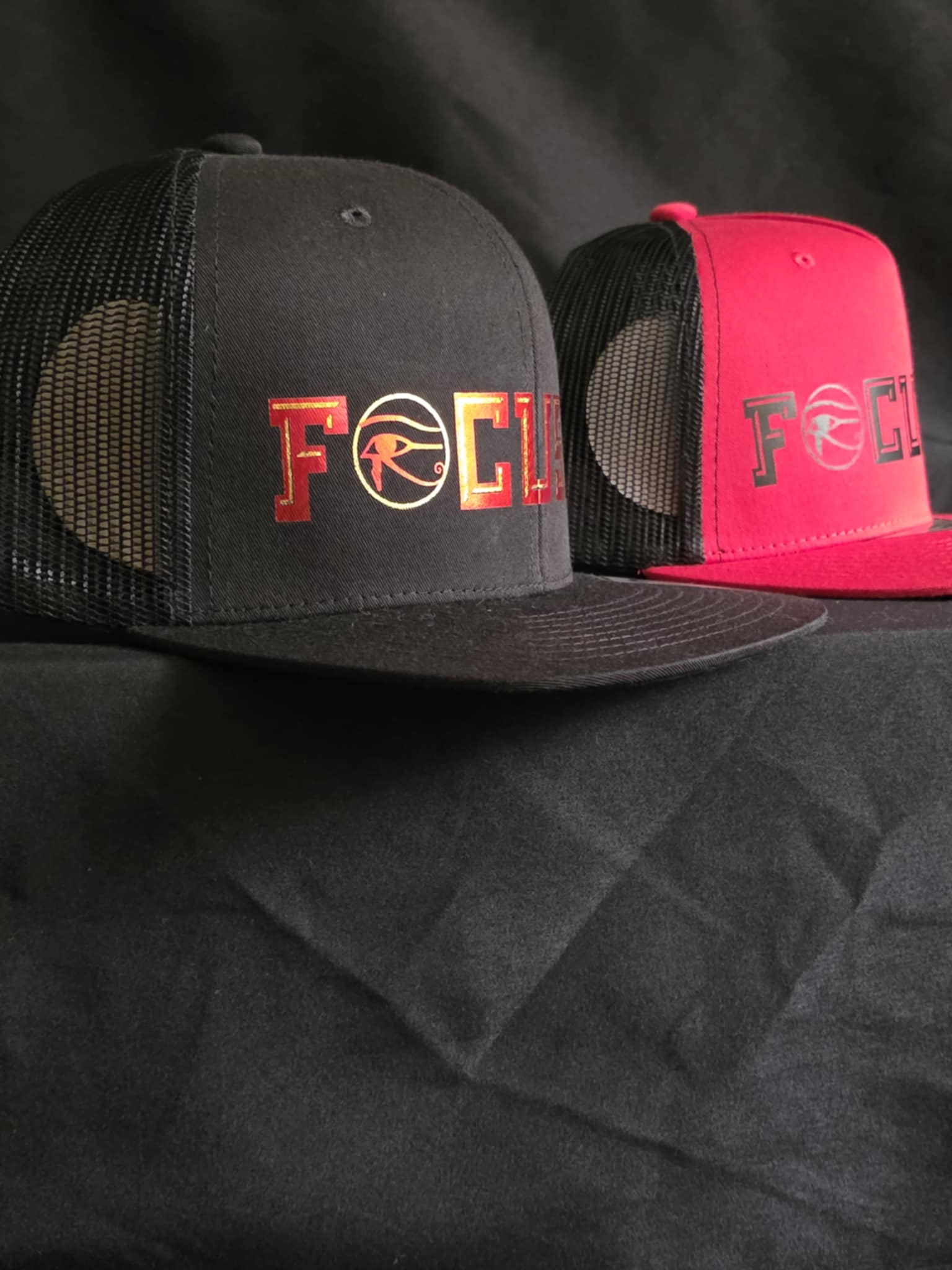 Black Trucker Snapback